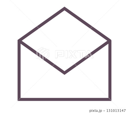 開封済みのメールのアイコンベクターイラスト素材 131013147