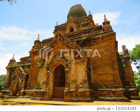 A large, red-brick Buddhist pagoda in Bagan, Myanmar A large, red-brick Buddhist pagoda in Bagan, Myanmar 131014193