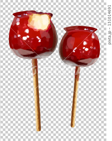 2 candy apples (bite marks) 2 candy apples (bite marks) 131014691