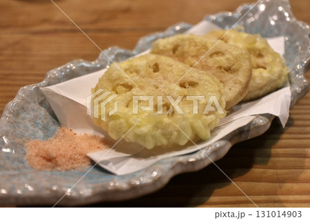 倉敷美観地区の日本料理店　蓮根の天ぷら 131014903