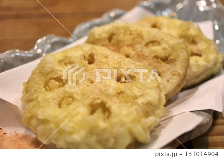 倉敷美観地区の日本料理店　蓮根の天ぷら 131014904