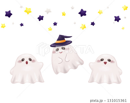 かわいいおばけのハロウィンイラストセット 131015361