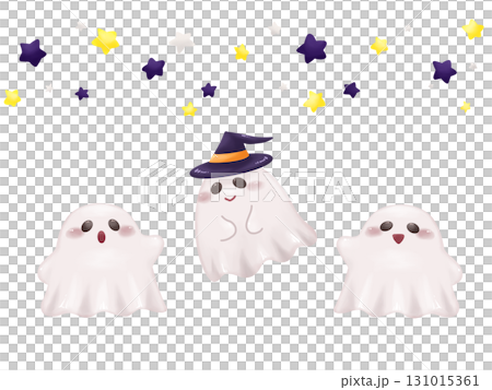 かわいいおばけのハロウィンイラストセット 131015361