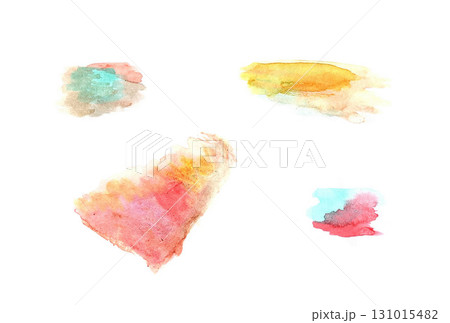 透明水彩絵の具で描いた秋の色B 透明水彩絵の具で描いた秋の色B 131015482