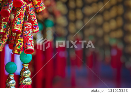 Firecrackers are decorated in chinese new year festival. 131015528