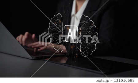 AI Brain Processing Data with Generative Artificial Intelligence Concept Muxer AI Brain Processing Data with Generative Artificial Intelligence Concept Muxer 131016695