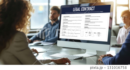 Digital legal contract provide terms and conditions document brisk on screen Digital legal contract provide terms and conditions document brisk on screen 131016758
