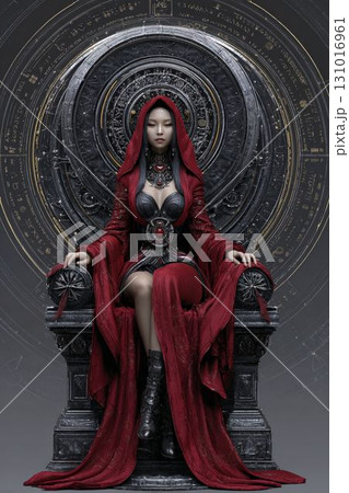 神秘的な生命の輝き(ビナー 01) 玉座と深紅の叡智を象徴する幻想アート 神秘的な生命の輝き(ビナー 01) 玉座と深紅の叡智を象徴する幻想アート 131016961