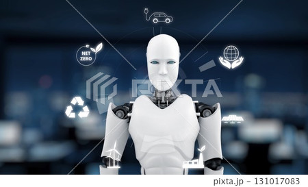 AI Driving Net Zero Goals and Sustainable Business Solutions. Kernel 131017083