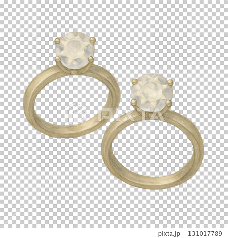 [婚禮] 結婚戒指插畫/鑽石 131017789