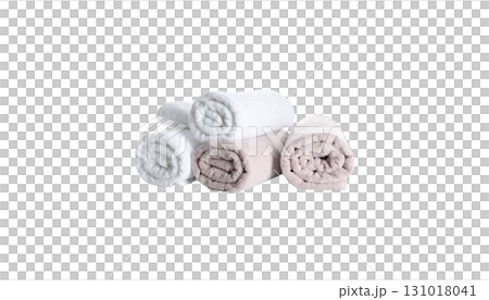 White towel isolated on white background White towel isolated on white background 131018041