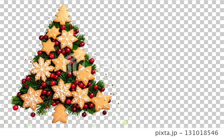 Unique Christmas tree decorations isolated on white background Unique Christmas tree decorations isolated on white background 131018546