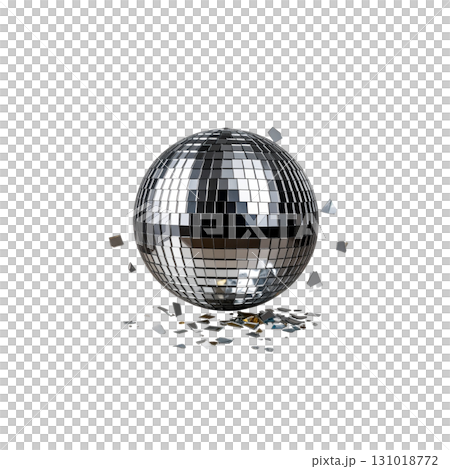 A glittering disco ball with rotating mirror tiles, lighting up the dance party with its sparkling and beautiful lights. A glittering disco ball with rotating mirror tiles, lighting up the dance party with its sparkling and beautiful lights. 131018772