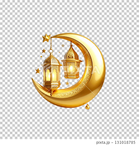 Antique brass lamp and bell on a rustic wooden cabinet 131018785