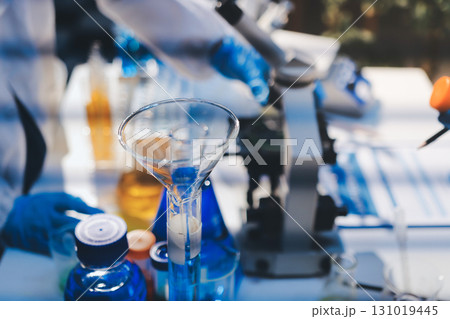 Researchers working in the clinical laboratory Researchers working in the clinical laboratory 131019445