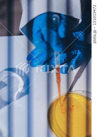 Researchers working in the clinical laboratory Researchers working in the clinical laboratory 131019472