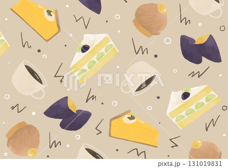 秋のスイーツのパターン 131019831