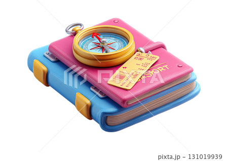 3d cartoon travel essentials set. AI-generated item 3d cartoon travel essentials set. AI-generated item 131019939