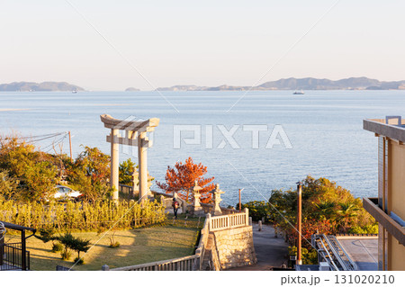 赤穂御崎にある伊和都比売神社の鳥居 131020210