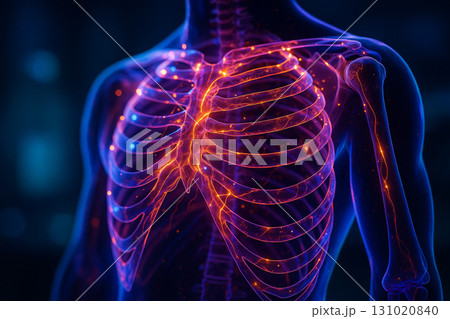 AI generated futuristic medical visualization...のイラスト素材 [131020840] - PIXTA