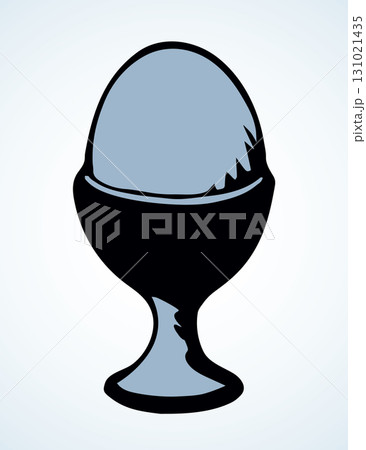 Egg in the cup. Vector drawing Egg in the cup. Vector drawing 131021435