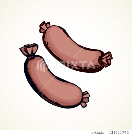 Sausage. Vector drawing 131021746