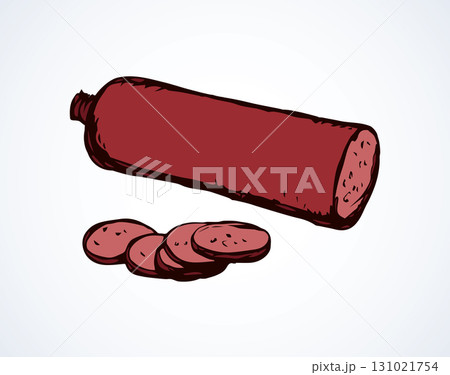 Sausage. Vector drawing icon sign 131021754