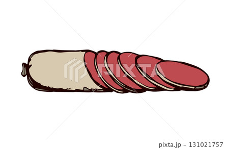 Sausage. Vector drawing Sausage. Vector drawing 131021757