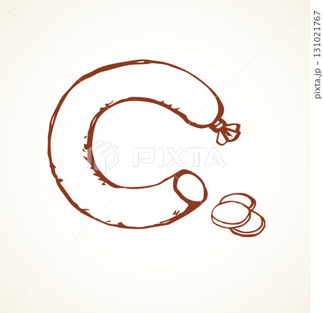 Sausage. Vector drawing Sausage. Vector drawing 131021767