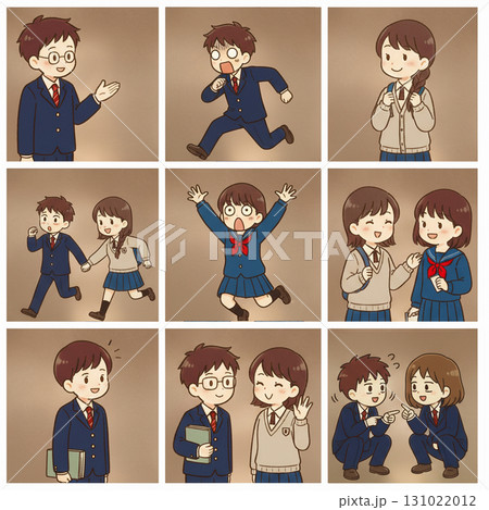 高校生イラスト SMS 広告 0040 高校生イラスト SMS 広告 0040 131022012