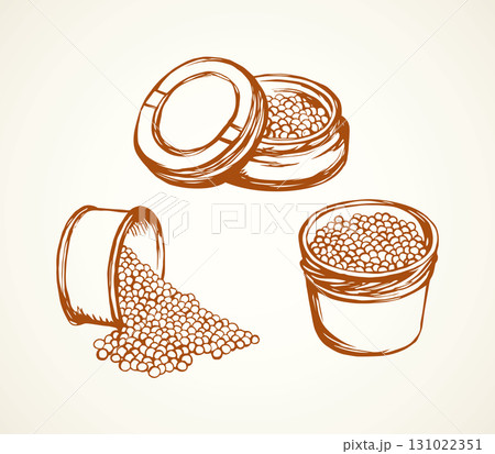 Caviar. Vector drawing 131022351