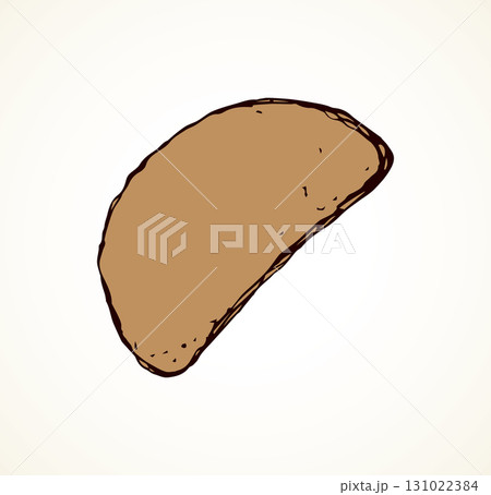 Piece of loaf. Vector drawing Piece of loaf. Vector drawing 131022384