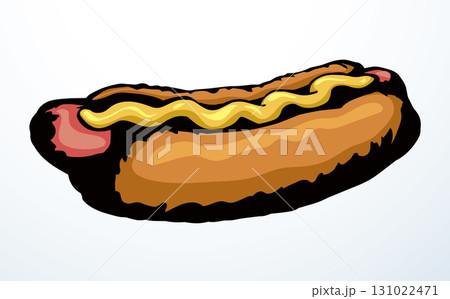 Hot Dog. Vector drawing food 131022471