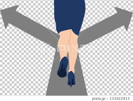 Illustration of a turning point in life Illustration of a turning point in life 131022913