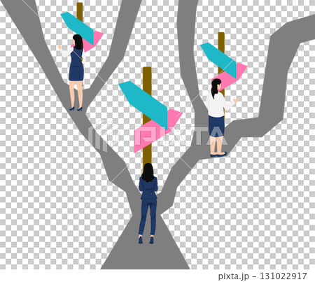 人生的轉捩點插畫 131022917