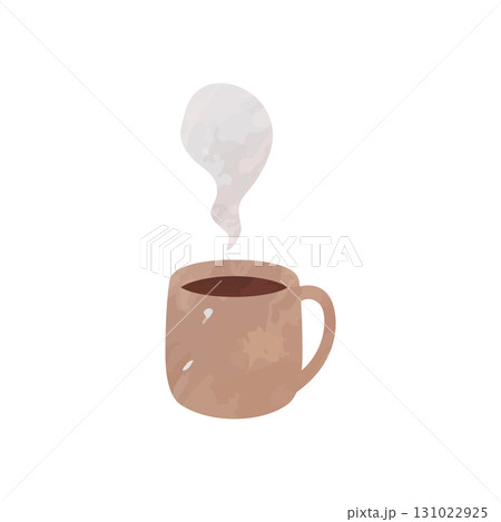 ホットココアのベクターイラスト　水彩手描き風 131022925