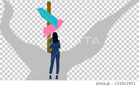 人生の分岐点のイラスト 人生の分岐点のイラスト 131022951