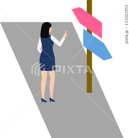 人生の分岐点のイラスト 人生の分岐点のイラスト 131022953