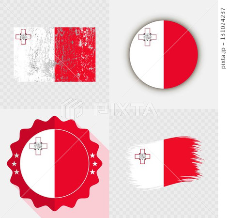 Malta National Flag Icon Collection. 131024237