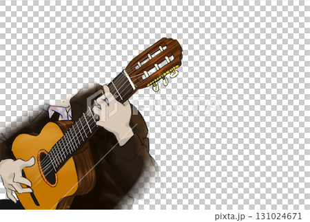 男人彈古典吉他 131024671