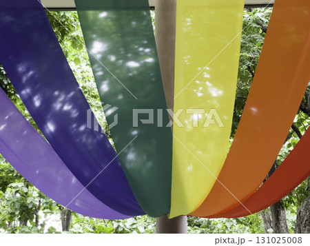 A colorful landscaped formal public garden 131025008