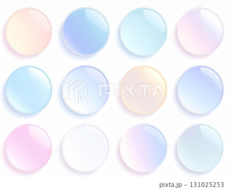 カラフルな丸い円のイラストのイラスト素材 [131025253] - PIXTA