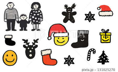 かわいいクリスマスのイラスト素材 131025270