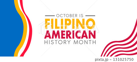 Filipino American History Month Abstract Background. banner poster post designvector illustration. 131025750