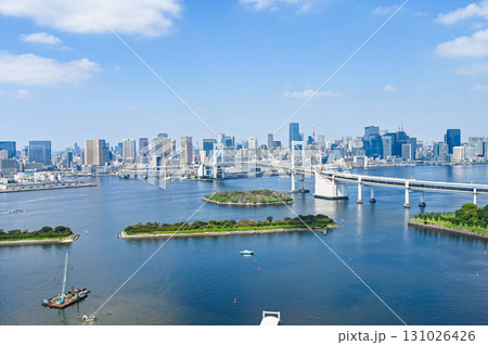 東京お台場からの都市風景 131026426