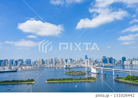 東京お台場からの都市風景 東京お台場からの都市風景 131026442