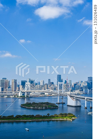 東京のお台場からの都市風景 東京のお台場からの都市風景 131026489