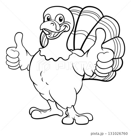 Turkey Thanksgiving Cartoon Bird Christmas Mascot Turkey Thanksgiving Cartoon Bird Christmas Mascot 131026760