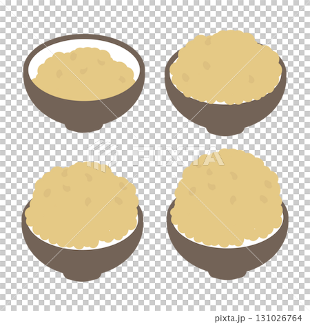 玄米 米の量 イラストセット 玄米 米の量 イラストセット 131026764