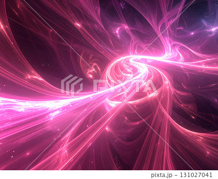 疾走感のある紫色の光りの流れが幻想的な 131027041